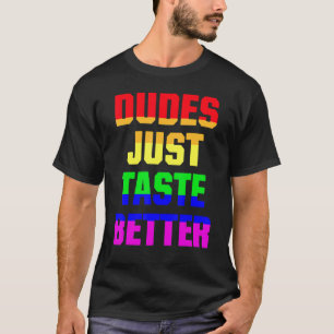 T-shirt Les mecs dégustent un meilleur Gay pride LGBT