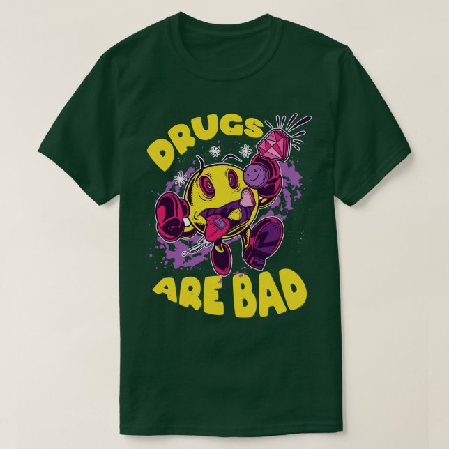 T-shirt Les médicaments sont mauvais (Design devant)