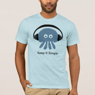 T-shirt Les méduses avec des écouteurs le gardent T-shir