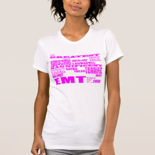 T-shirt Les meilleures filles EMTs : Plus grand EMT rose