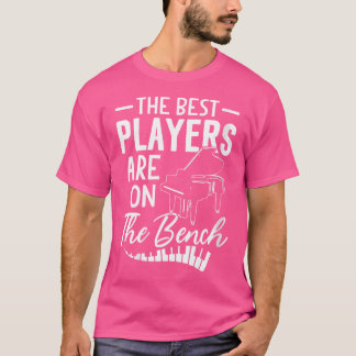 T-shirt Les meilleures joueuses sont sur le banc Piano Shi