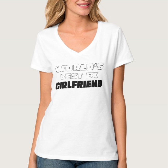 T-shirt LES MEILLEURS Cadeaux EX GIRLFRIEND DU MONDE Pour  (Devant)