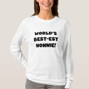 T-shirt Les meilleurs cadeaux Nonnie du monde de Black Tex