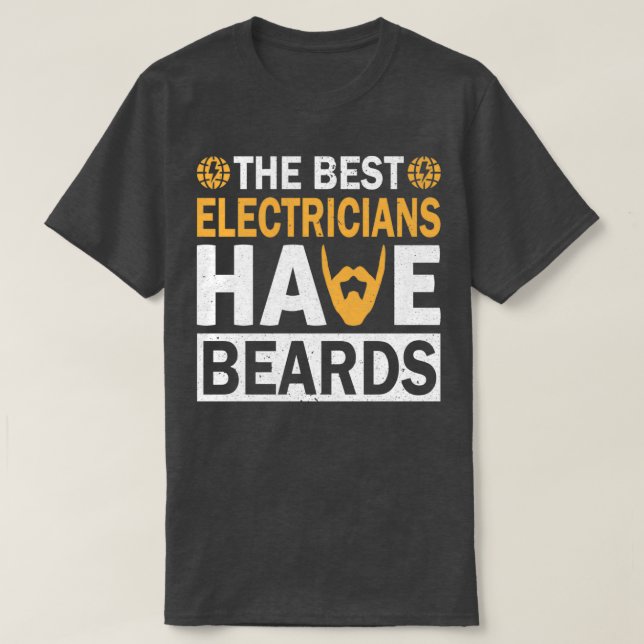 T-shirt Les Meilleurs Électriciens Ont Des Portes Drôle Ba (Design devant)