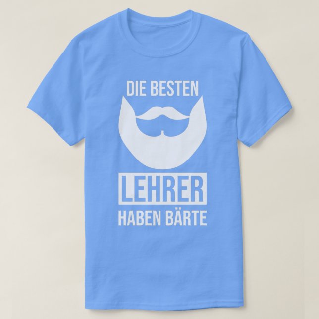 T-shirt Les meilleurs enseignants ont la barbe (Design devant)
