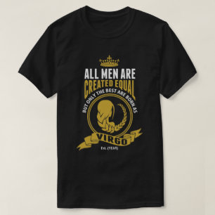 T-shirt Les meilleurs hommes sont nés comme Vierge
