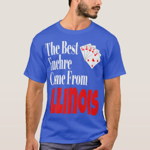 T-shirt Les Meilleurs Joueurs D'Euchre Viennent De L'Illin