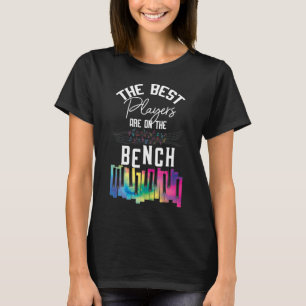 T-shirt Les Meilleurs Joueurs Sont Sur Le Banc Piano Clavi