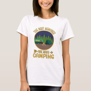 T-shirt Les Meilleurs Souvenirs Du Camping Fabriqué