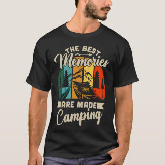 T-shirt LES MEILLEURS SOUVENIRS SONT CRÉÉS EN CAMPANT vint