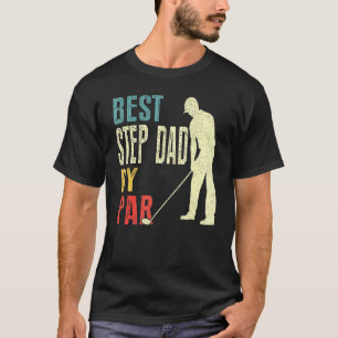 T-shirt Les Mens Best Step Papa By Par Par Golf Fête des p