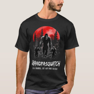 T-shirt Les Mens Grandpa Squatter Comme Un Grand-Père Just