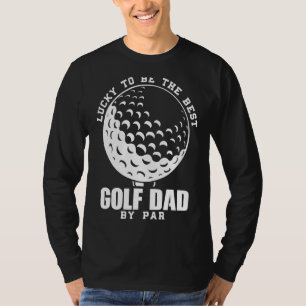 T-shirt Les Mens Heureux D'Être Le Meilleur Père De Golf P