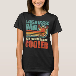 T-shirt Les Mens Lacrosse Papa Comme Un Père Régulier Mais