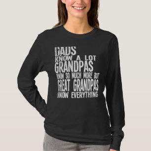 T-shirt Les Mens Les papas Connaissent Beaucoup De Grand-P