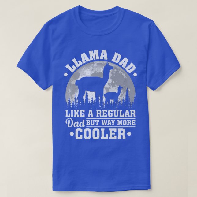 T-shirt Les Mens Llama Papa Comme Un Père Régulier Drôle L (Design devant)