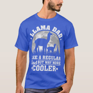 T-shirt Les Mens Llama Papa Comme Un Père Régulier Drôle L