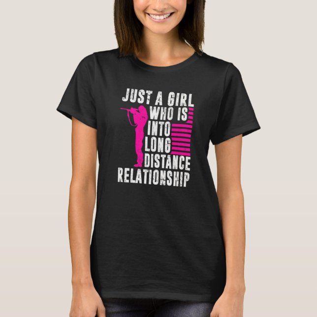 T-shirt Les Mens Long Range Tirant Juste Une Fille Long Di (Devant)