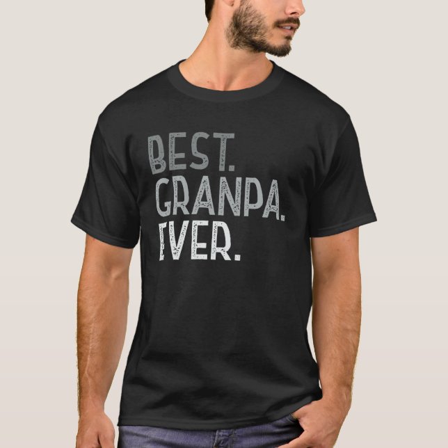 T-shirt Les Mens Meilleur Granpa Jamais Pour Grand-Père Ho (Devant)