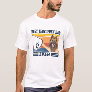 T-shirt Les Mens Meilleur Tervueren Papa Jamais Drôle Adul