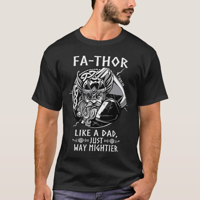 T-shirt Les Mens Pathor Comme Un Père Juste Un Chemin Plus (Devant)