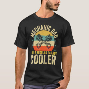 T-shirt Les Mens Rétro Mécanicien Papa Comme Un Papa Régul