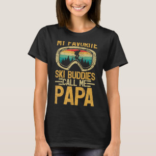 T-shirt Les Mens Skiant Mes Amoureux De Ski Préférés Appel