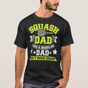 T-shirt Les Mens Squash Papa Comme Un Père Régulier Seulem