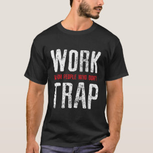 T-shirt Les Mens Trapper Trapper Point de chasse Travail V