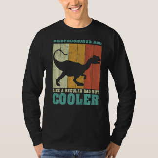 T-shirt Les Mens Vintage Dilophosaurus Papa Comme Un Papa 