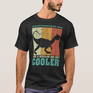T-shirt Les Mens Vintage Dilophosaurus Papa Comme Un Papa 