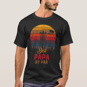 T-shirt Les Mens Vintage Meilleur Papa Par Par Papa Golfer