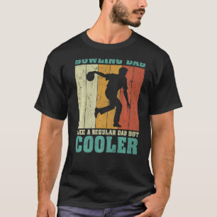 T-shirt Les Mens Vintage Retro Bowling Papa Comme Un Papa 