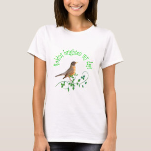 T-shirt Les merles éclairent mon jour