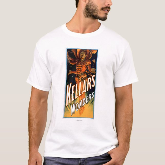 T-shirt Les merveilles de Kellar habillées comme la magie (Devant)