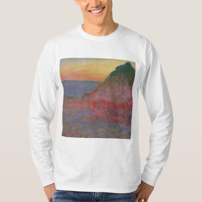 T-shirt Les Meules (par Claude Monet) (Devant)