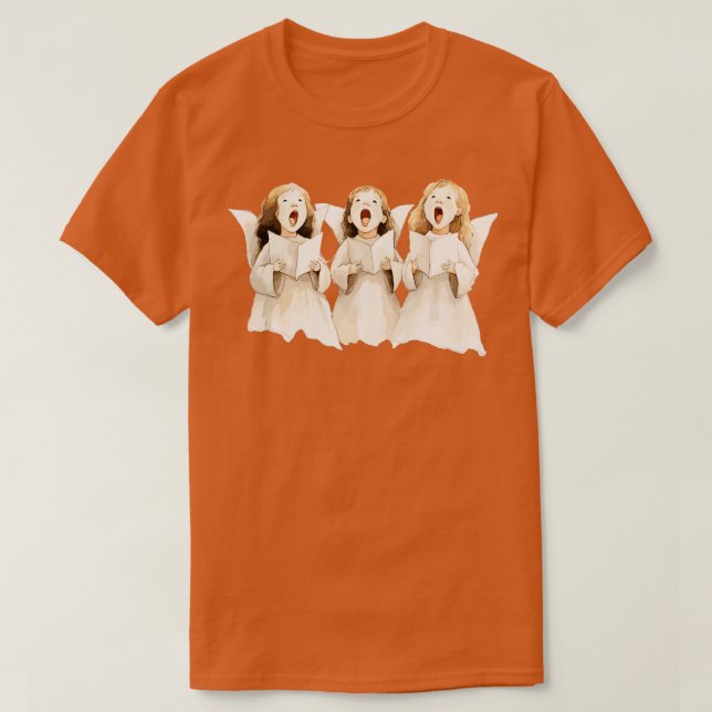 T-shirt Les mignons anges chantent (Design devant)