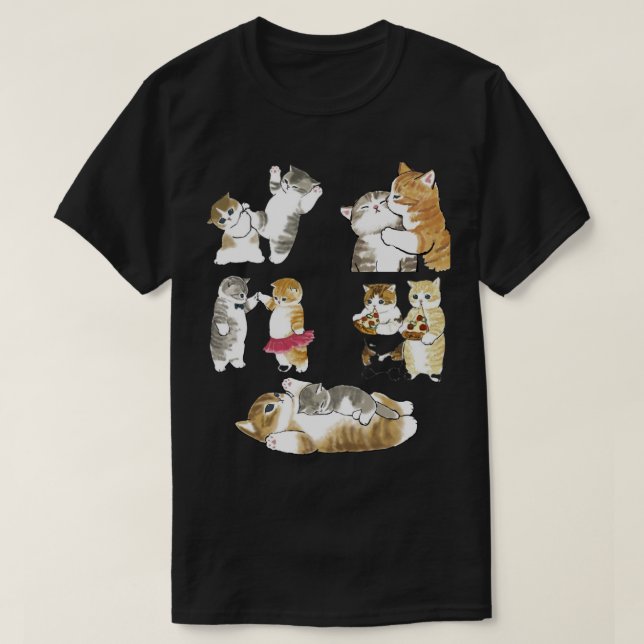 T-shirt Les mignons couples de sable de Mofu (Design devant)
