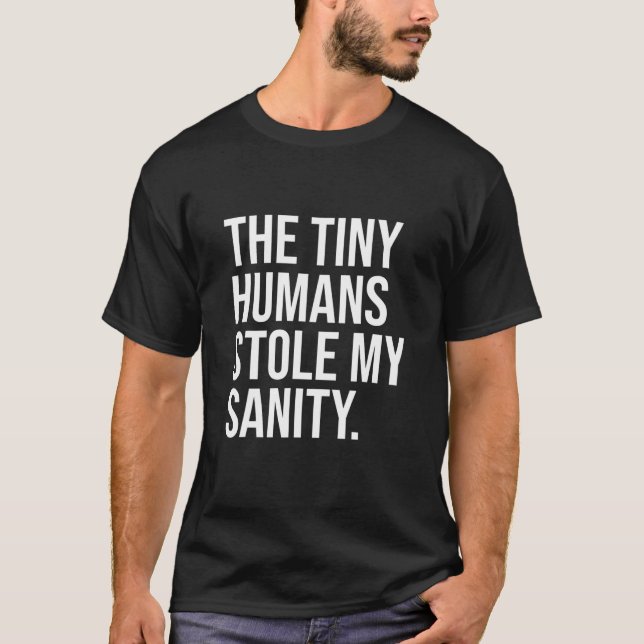 T-shirt Les minuscules humains ont volé ma mère enseignant (Devant)