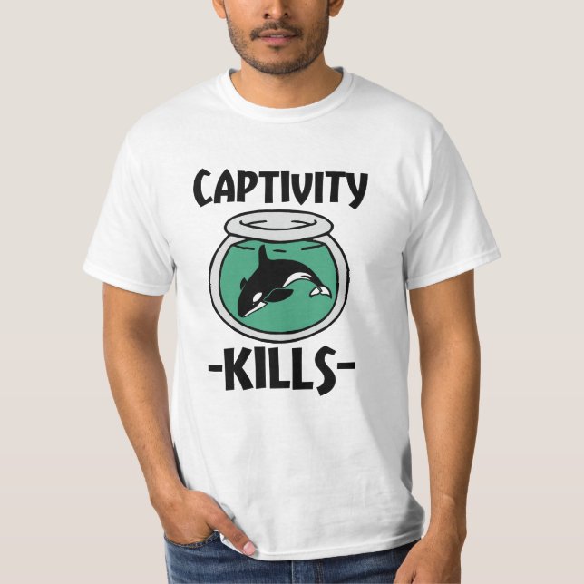 T-shirt Les mises à mort de captivité libèrent la chemise (Devant)
