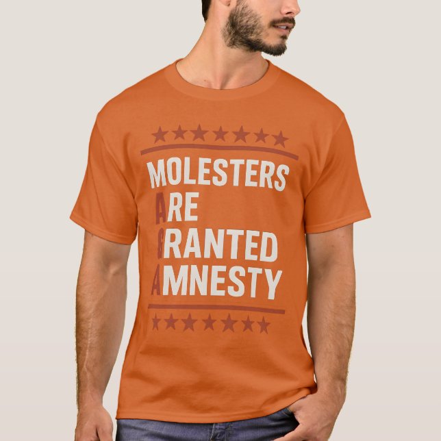 T-SHIRT LES MOLESTRES ONT ACCORDÉ DE L'AMNESTIE. (Devant)