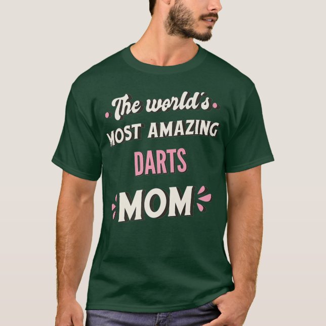 T-shirt Les Mondes les plus Extraordinaires Darts Maman Pr (Devant)