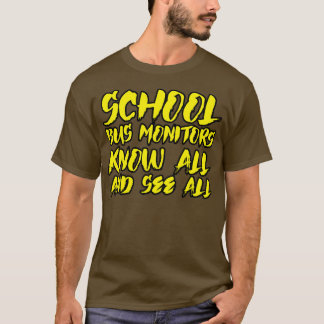 T-shirt Les Moniteurs De Bus Scolaires Connaissent Tout Et