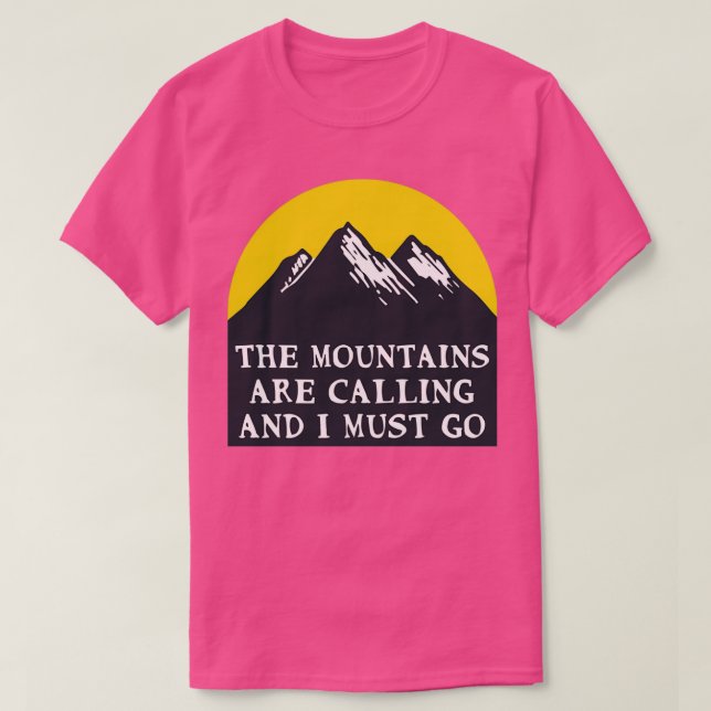 T-shirt Les Montagnes Appelent 2 (Design devant)