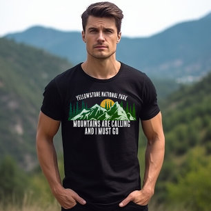 T-shirt Les Montagnes Appelent Je Dois Aller Randonnée Cam