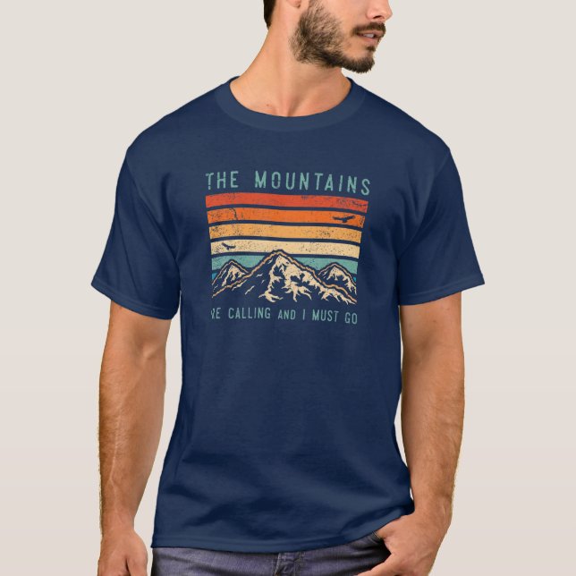 T-shirt Les montagnes appellent (Devant)