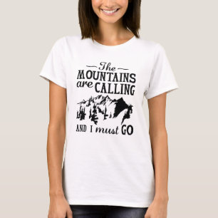 T-shirt Les montagnes appellent