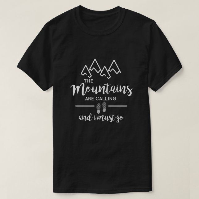 T-shirt Les montagnes appellent | chic (Design devant)
