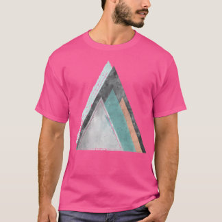 T-shirt Les Montagnes Aqua Et Coral