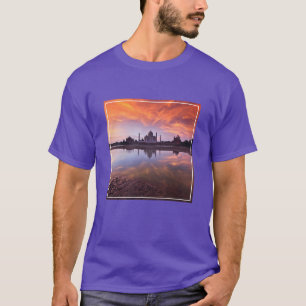 T-shirt Les monuments   Coucher de soleil de Taj Mahal